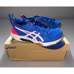 NIB Womens Asics Gel Rocket 11 Blue/white Sneakers Sz 8 M